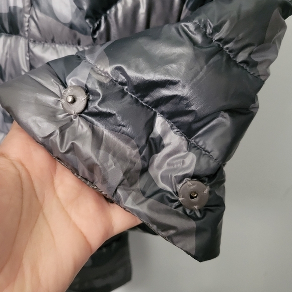 MyAnorak Black Camo Pattern Crop Sleeve Puffer Jacket - Picture 11 of 14